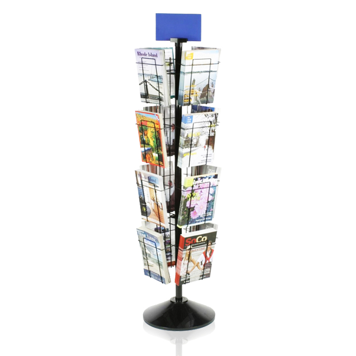 Rotating Greeting Card Rack with Retail Wire Display Racks
