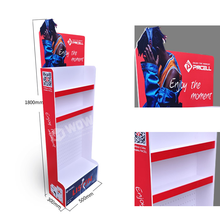 Plastic POP Displays for Earphone and Standing Pegboard Display