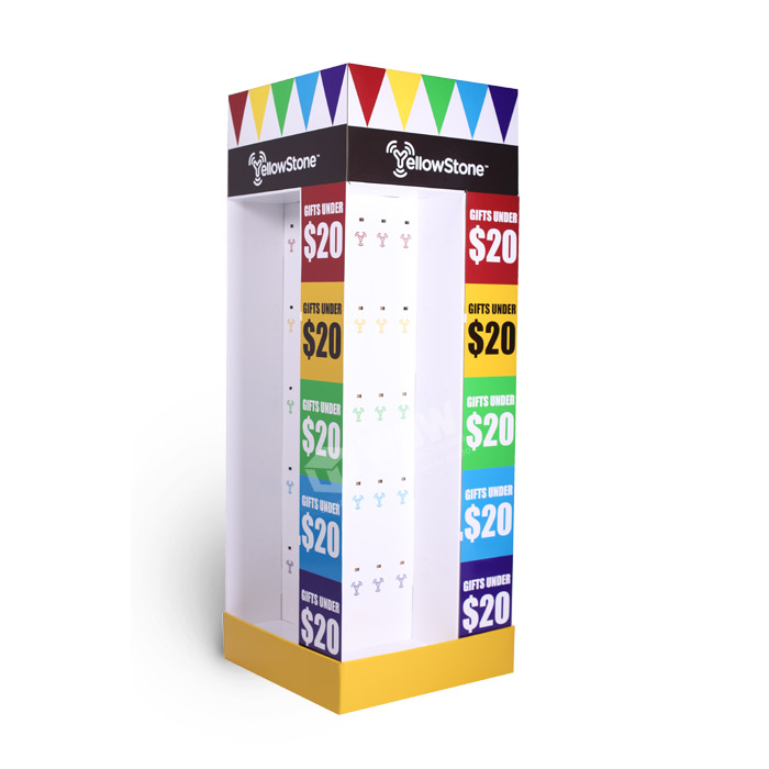 Mobile Accessories Display Rack Featuring Pallet Displays for Retail and 4-Sided Cardboard Retail Display Stands