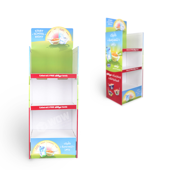 Custom Cardboard End Cap Retail Cookie Display for Store Displays