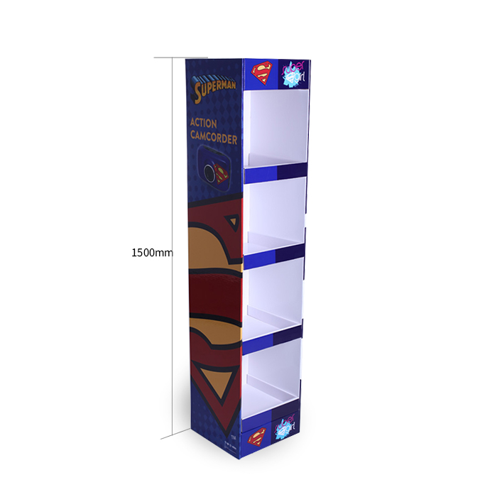 Cardboard Endcap Shirt Display for Point of Purchase