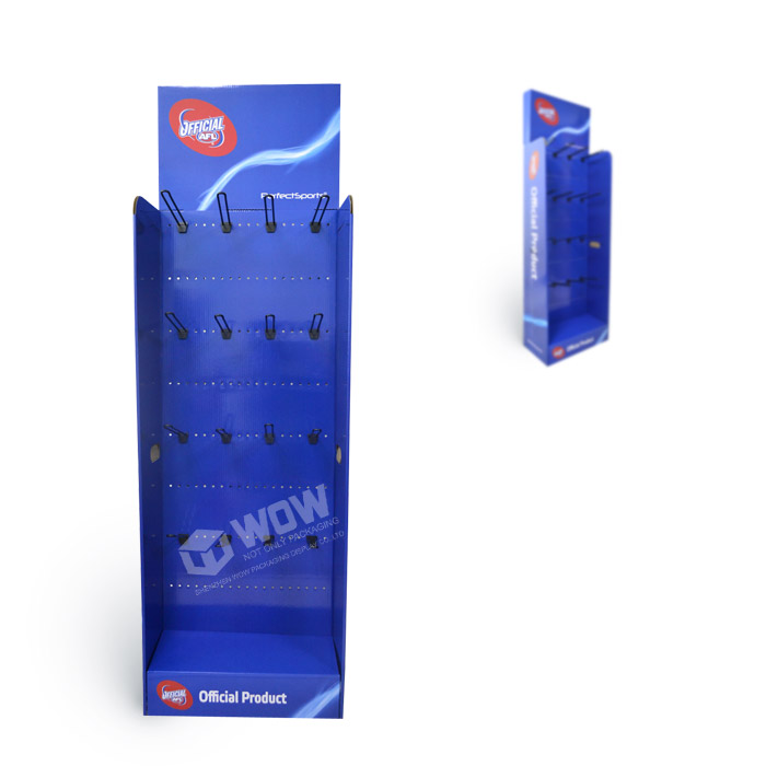 Point of Sale Paperboard Golf Glove Display with Hanging Features