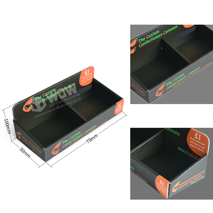 Tabletop POS Display Units for Chocolate Lollipop Cardboard Display