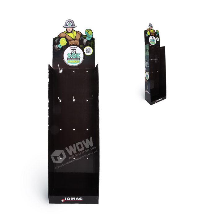 Cardboard Hook Display for Hand Tools in Point of Sales Displays