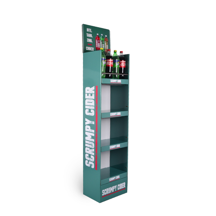 Coca-Cola Bottle Display Rack with Cardboard Floor Display and Shop POP Displays