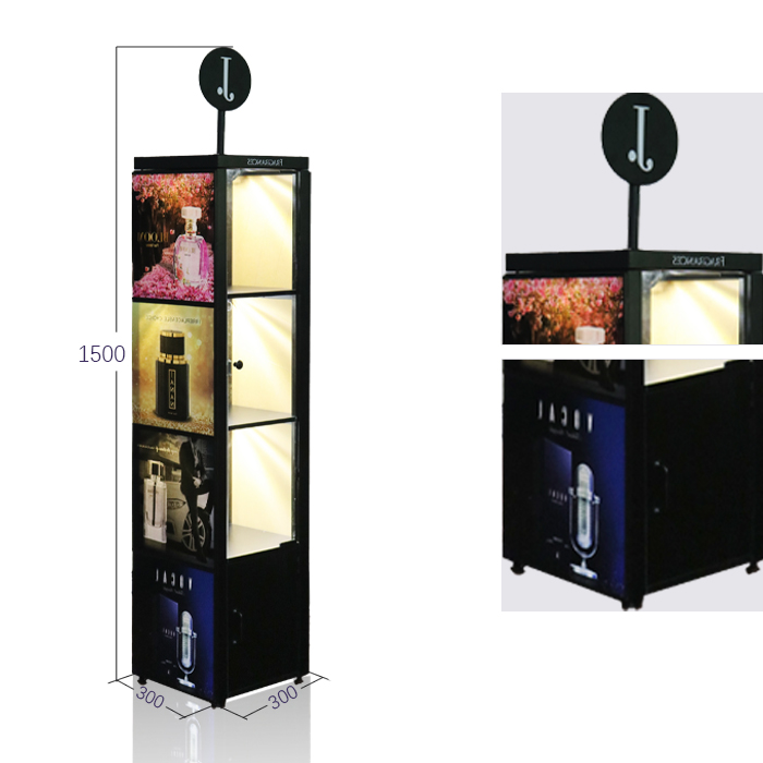 Wire Display Stands for Cosmetic Retail with POP Floor Display