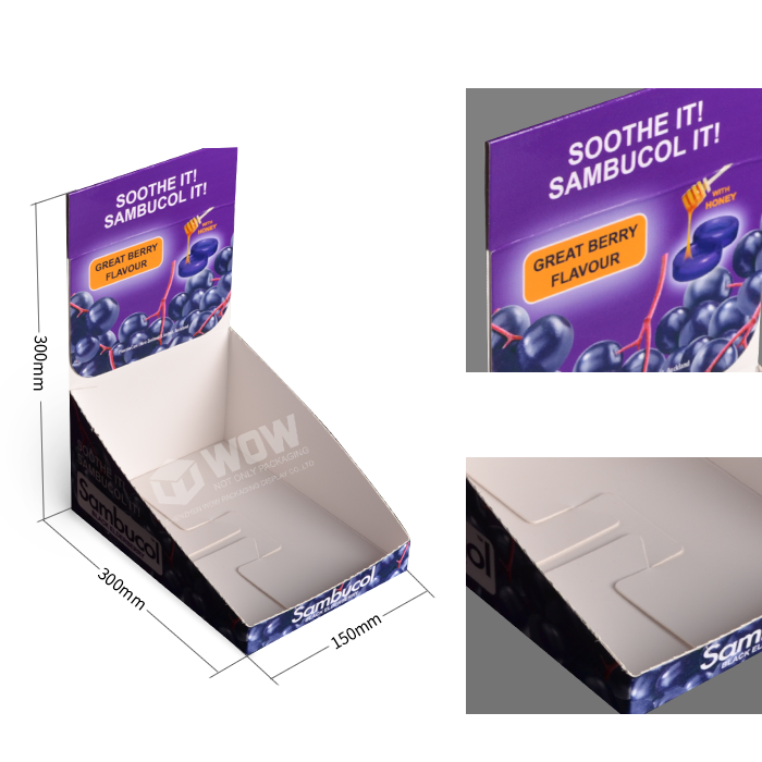 Tear-Off Display Box Countertop Candy Rack Featuring POP Counter Display