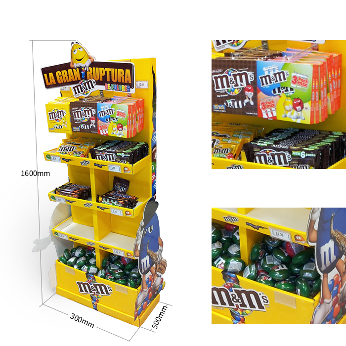 Custom Made Stands for Candy Display Racks Featuring Retail Floor Displays and Custom Cardboard Displays