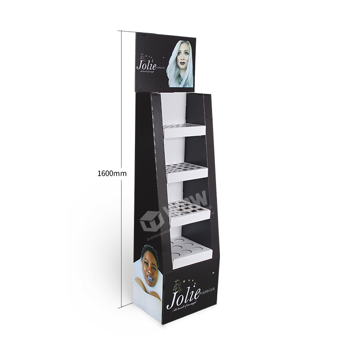 POP Cardboard Floor Stand Perfume Display Rack