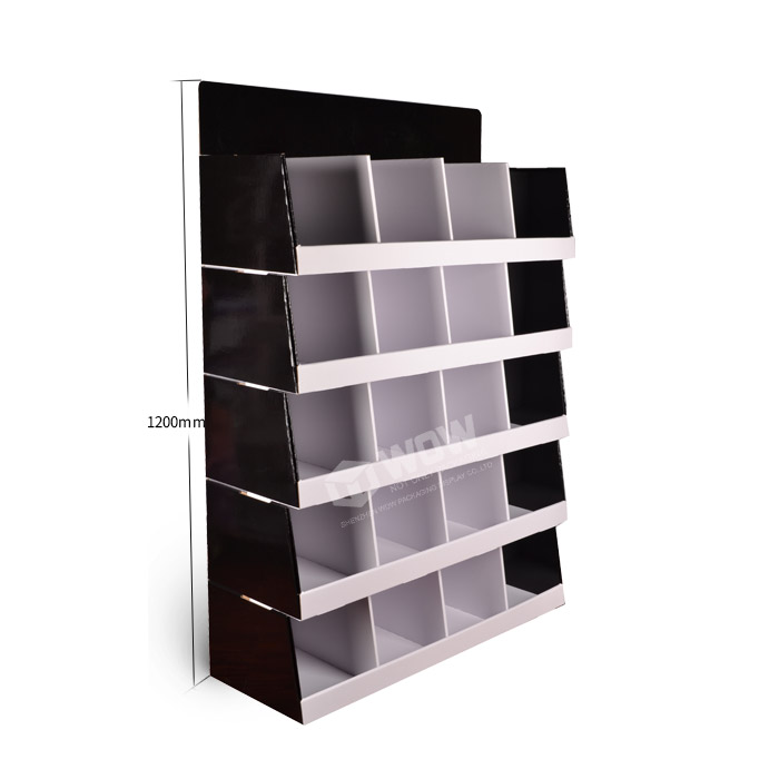 Tee Shirt Display Rack with Half Pallet Display and Cardboard Point of Sale Stands