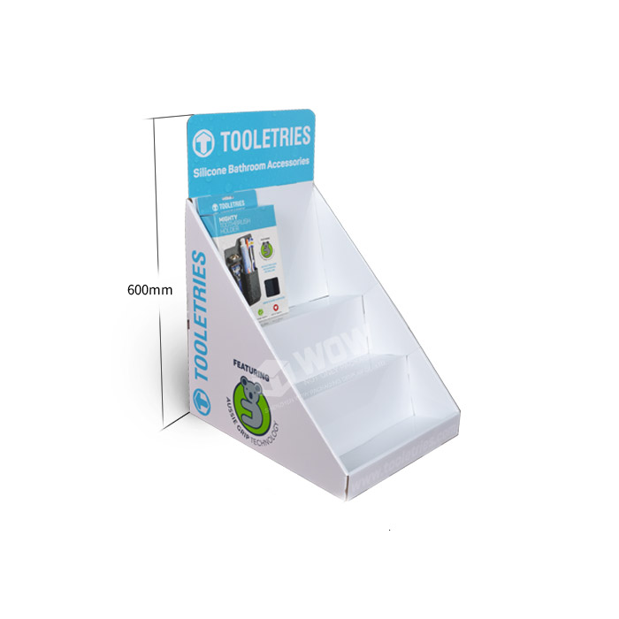 Point of Purchase Toothbrush Display Stand with Cardboard Countertop Display Boxes