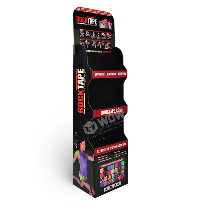 Cardboard Pharmacy Point of Sale Floor Display Stands Racks