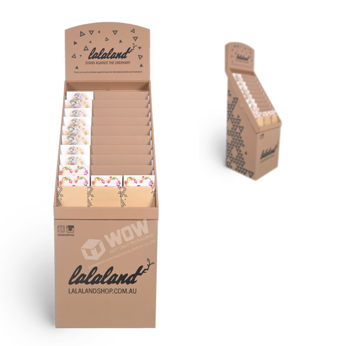 Bespoke Cardboard Greeting Card Stand with Flexo Printing and Custom POS Displays