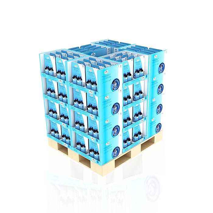 Corrugated Pallet Nutritional Supplements Shipper Display for Walmart Supermarket