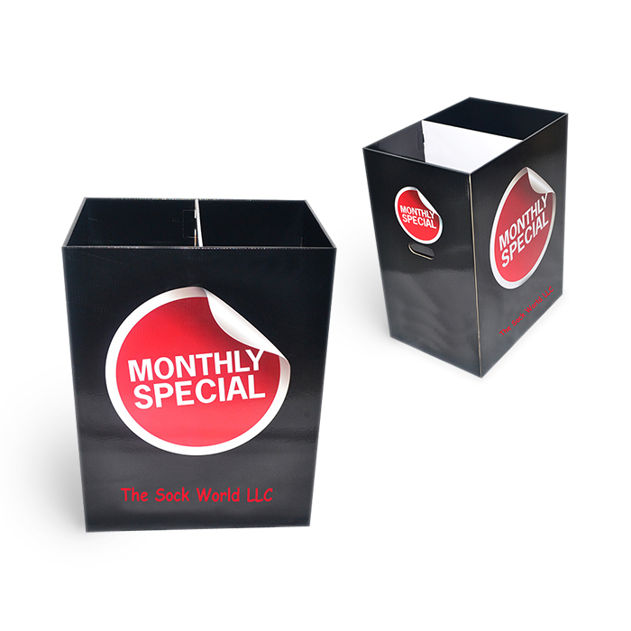 Best Retail Displays for Socks Featuring Custom Dump Bins and Corrugate Displays for Effective Merchandising