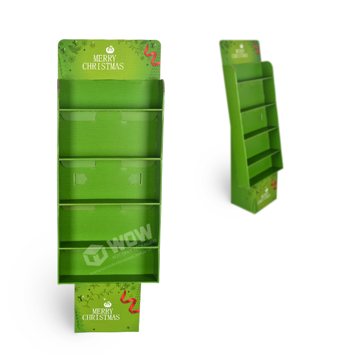 Christmas Greeting Card Floor Display Stand with Carton Displays