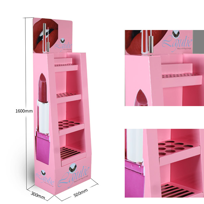 Custom Cardboard Floor Display for Lip Balm