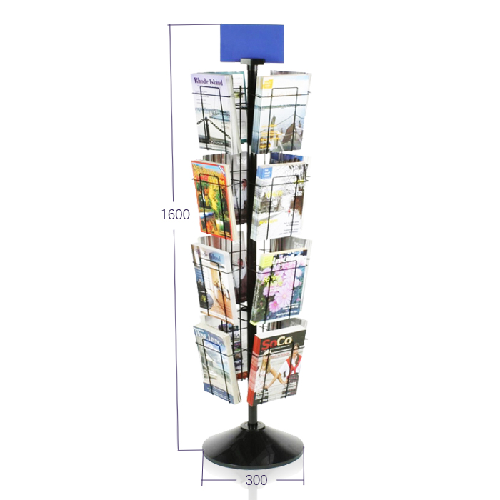 Rotating Greeting Card Rack with Retail Wire Display Racks