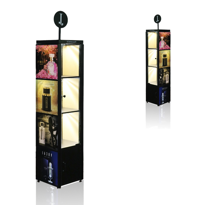 Wire Display Stands for Cosmetic Retail with POP Floor Display