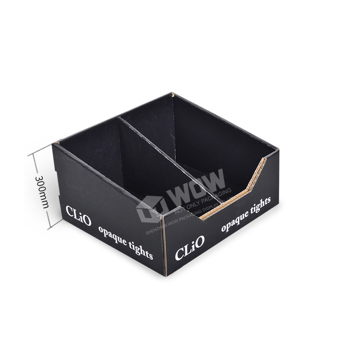 Corrugated Point of Sale Underwear Display Rack with Display Trays