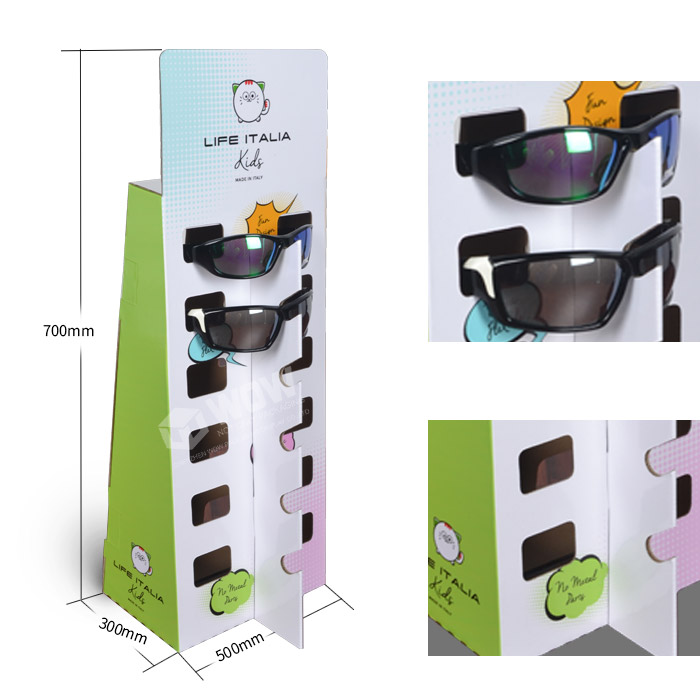 Custom Countertop Displays for Cardboard Sunglasses with POP Retail Solutions