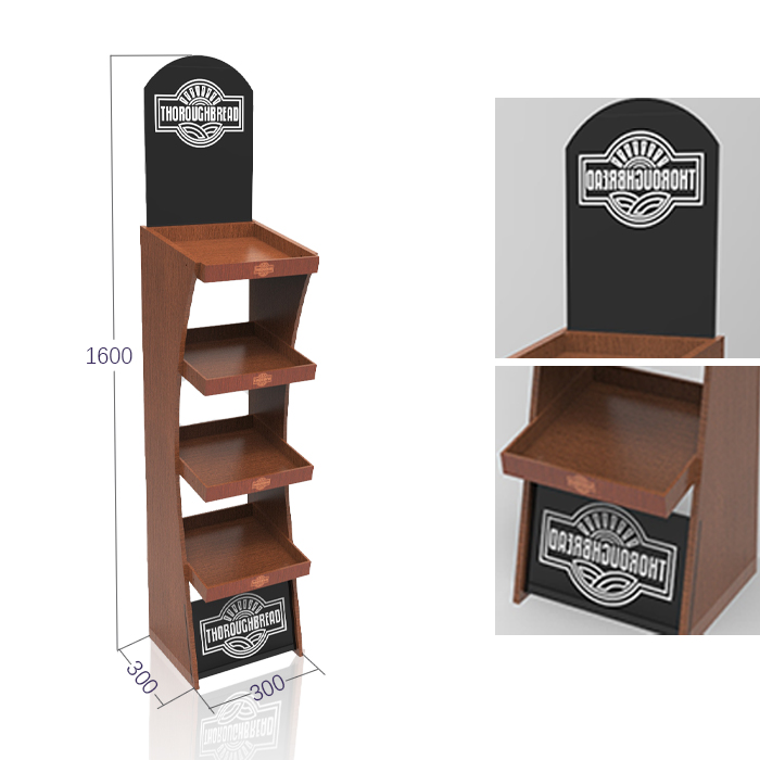 Wooden Wine Bottle Display Rack with Bespoke FSDU