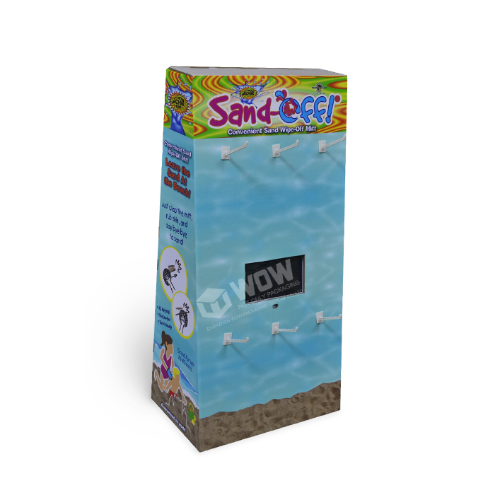 PDQ Carton Accessories Display Stand with Counter Display Hooks