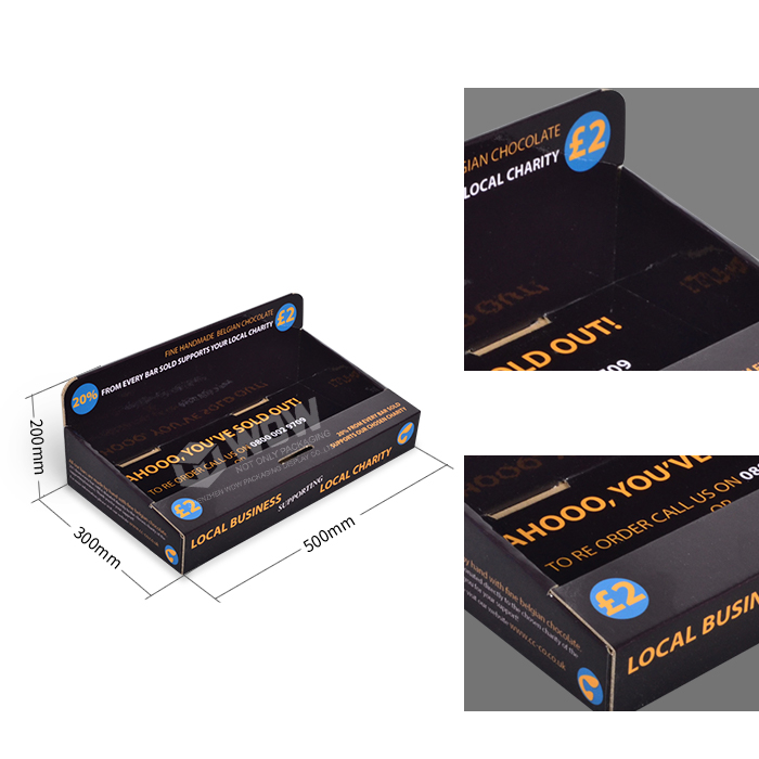 POS Branding Corrugated Chocolate Lollipop Display Boxes