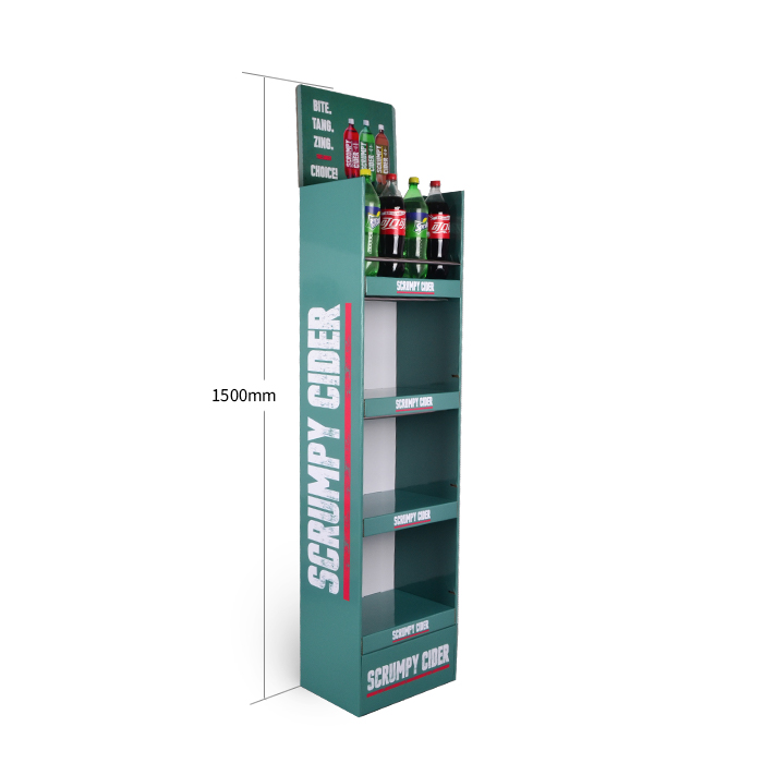 Coca-Cola Bottle Display Rack with Cardboard Floor Display and Shop POP Displays