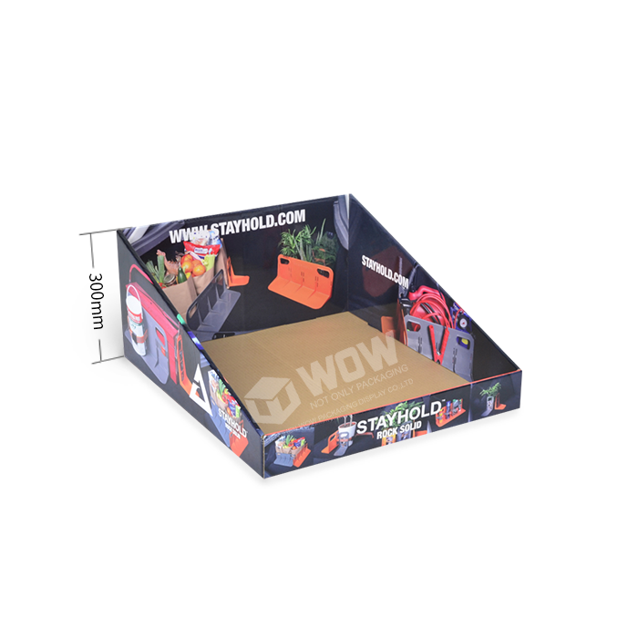 Custom PDQ Trays for Car Accessories Display Rack with Karton Design
