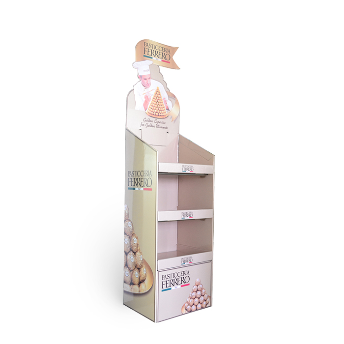 Chocolate Display Rack Featuring Floor POP Display and Paper Display Rack