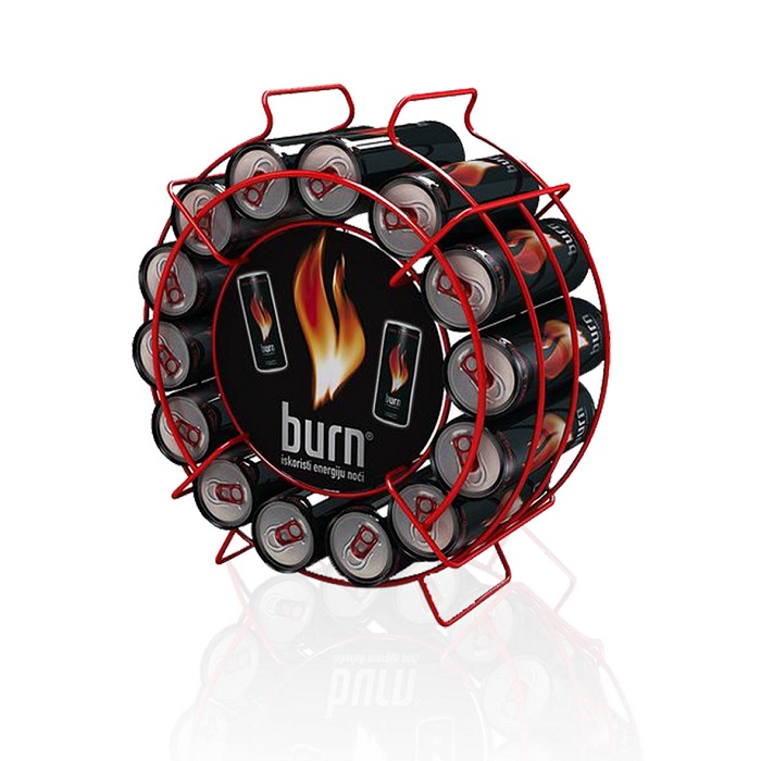 Gravity Feed Display for Red Bull and Table Top Wire Display Stands