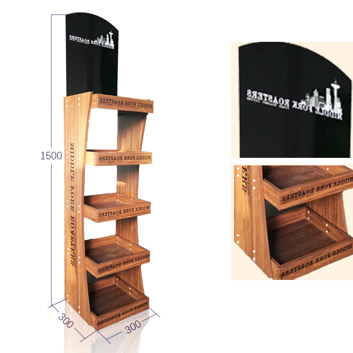 Custom FSDU Honey Display Stand with Wooden Display