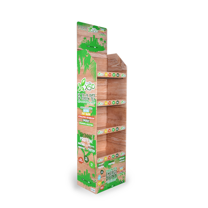 Bespoke POS Stands and Cardboard Floor Standing Display Units for Pharmacy Display Stand