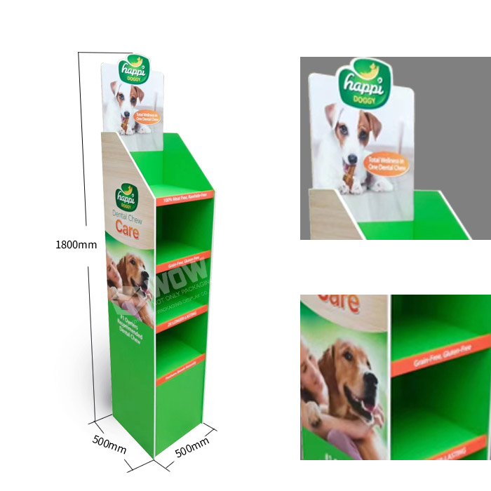 Durable Pet Food Display Featuring Floor Standing Display Stands and PVC Display Stands