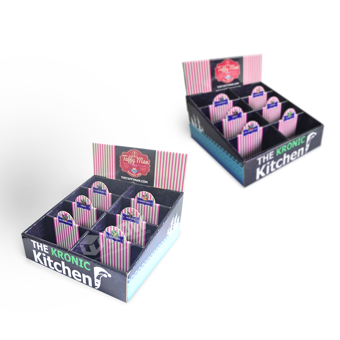 Cardboard Table Display Stands for Condiments