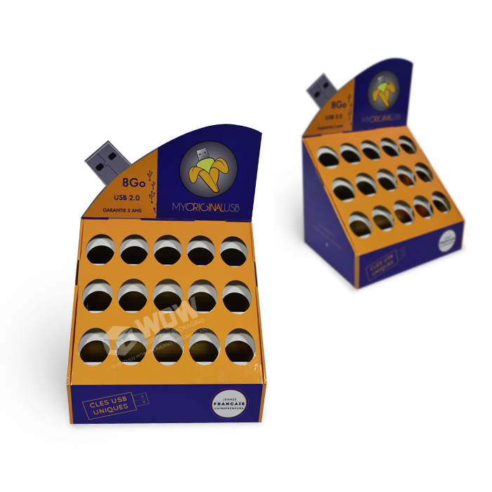 Cardboard PDQ Golf Ball Display Rack with POS Materials