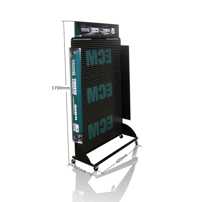 Stainless Steel Pegboard Hardware Point of Purchase Display Rack