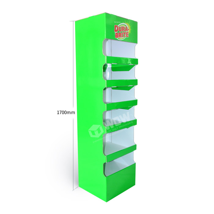 Custom Cardboard Dish Towel Display Rack with FSDU Stands