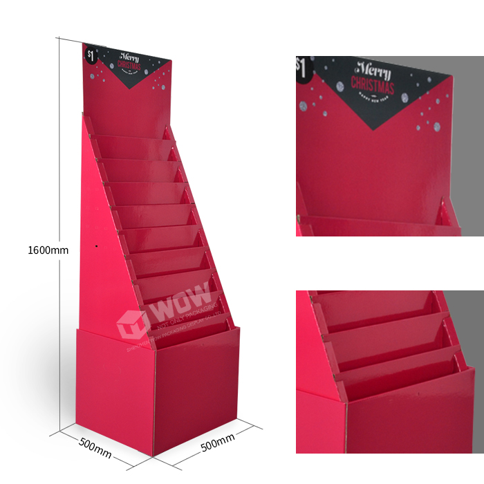 Floor Stand Cardboard Display Unit for Collapsible Greeting Card Stand