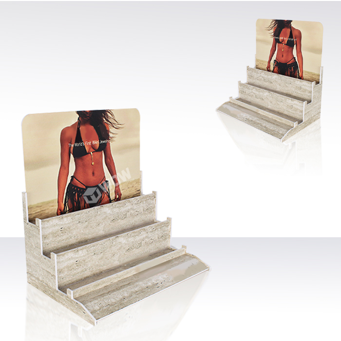 Custom Perfume Shelf Display with Plastic Countertop Design