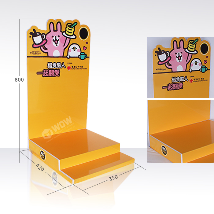 Foamboard Countertop Retail Display Stand for Snacks