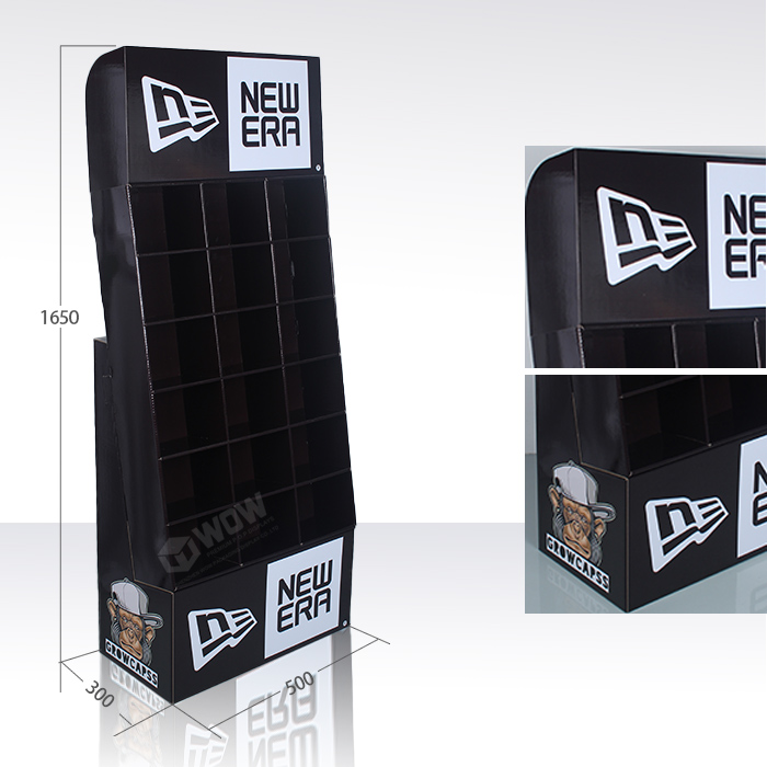 Cardboard Floor Standing Hat Display Stand