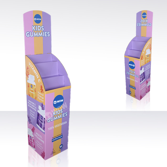 Cardboard Display Bins for Supplements