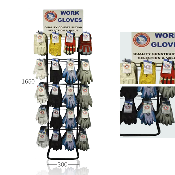 Golf Glove Display with Hanging Stand and Wire POP Displays