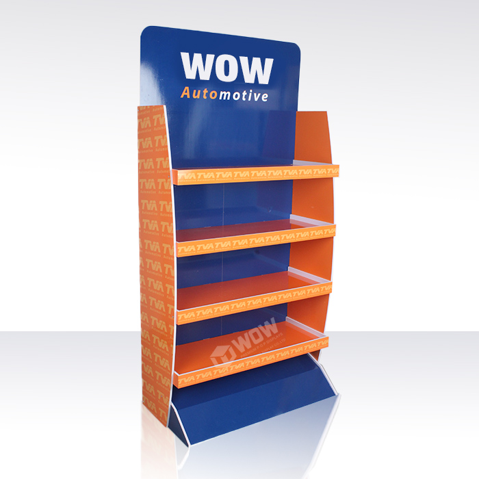 Car Accessories PVC Floor Display Stand