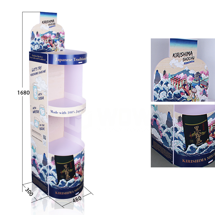Creative 3-Tier PVC Rack Display for Wine