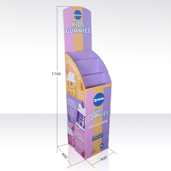 Cardboard Display Bins for Supplements