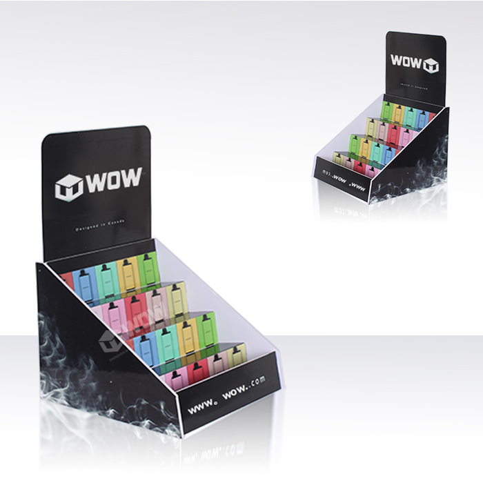 E Vape PVC Countertop Retail Display Stand