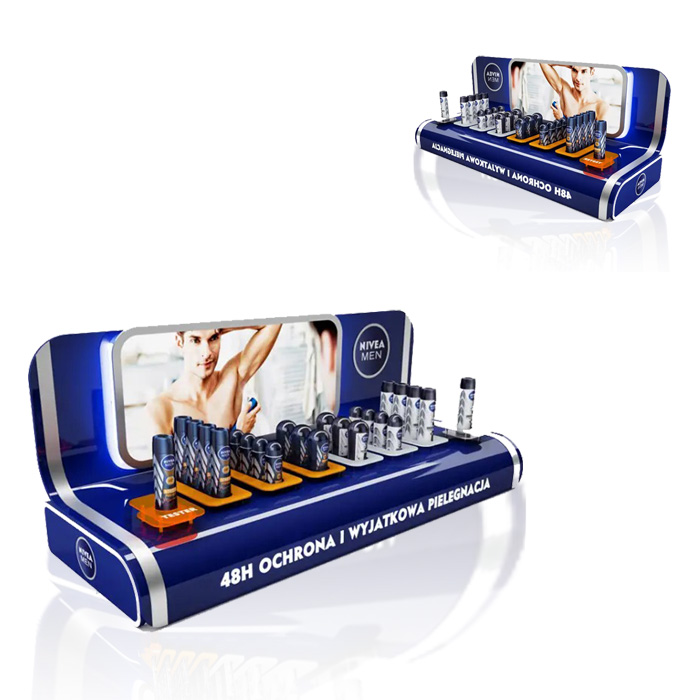 Counter Top Display Stand with Acrylic Cosmetic Display for Retail